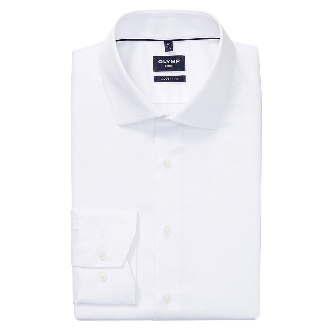Мужская белая сорочка Olymp Luxor | Фото 1