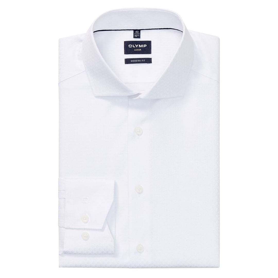 Мужская фактурная сорочка из хлопка Olymp Luxor | Фото 1