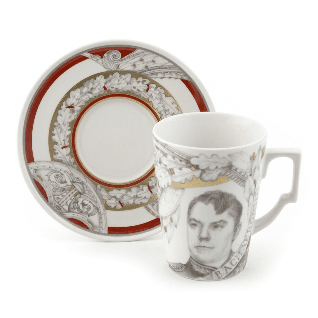 Бокал с блюдцем ИФЗ Маршалы победы Василевский А.М. | Фото 1