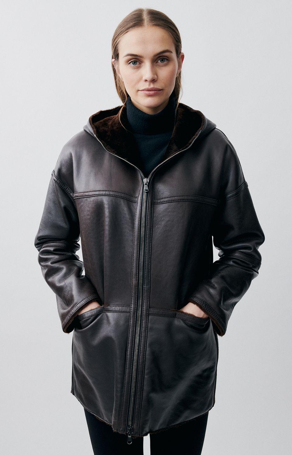 Женская двухстороння дубленка на молнии WERNER CHRIST | Фото 3