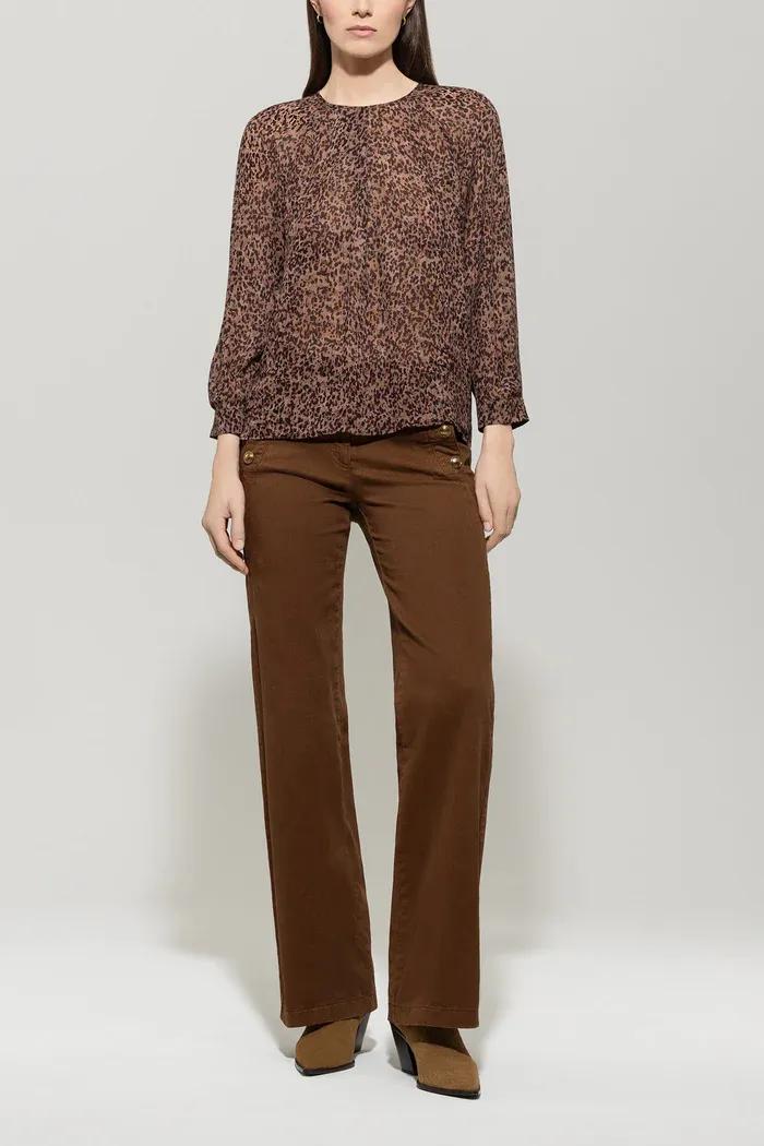 Блузка с анималистичным принтом Luisa Cerano | Фото 2