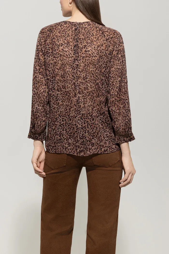 Блузка с анималистичным принтом Luisa Cerano | Фото 4