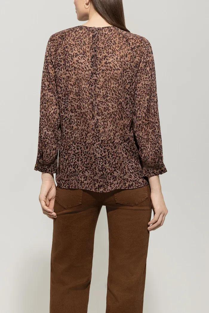 Блузка с анималистичным принтом Luisa Cerano | Фото 4