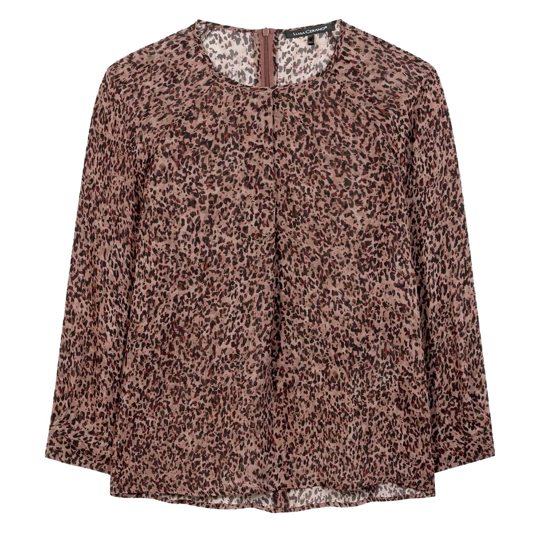 Блузка с анималистичным принтом Luisa Cerano | Фото 1