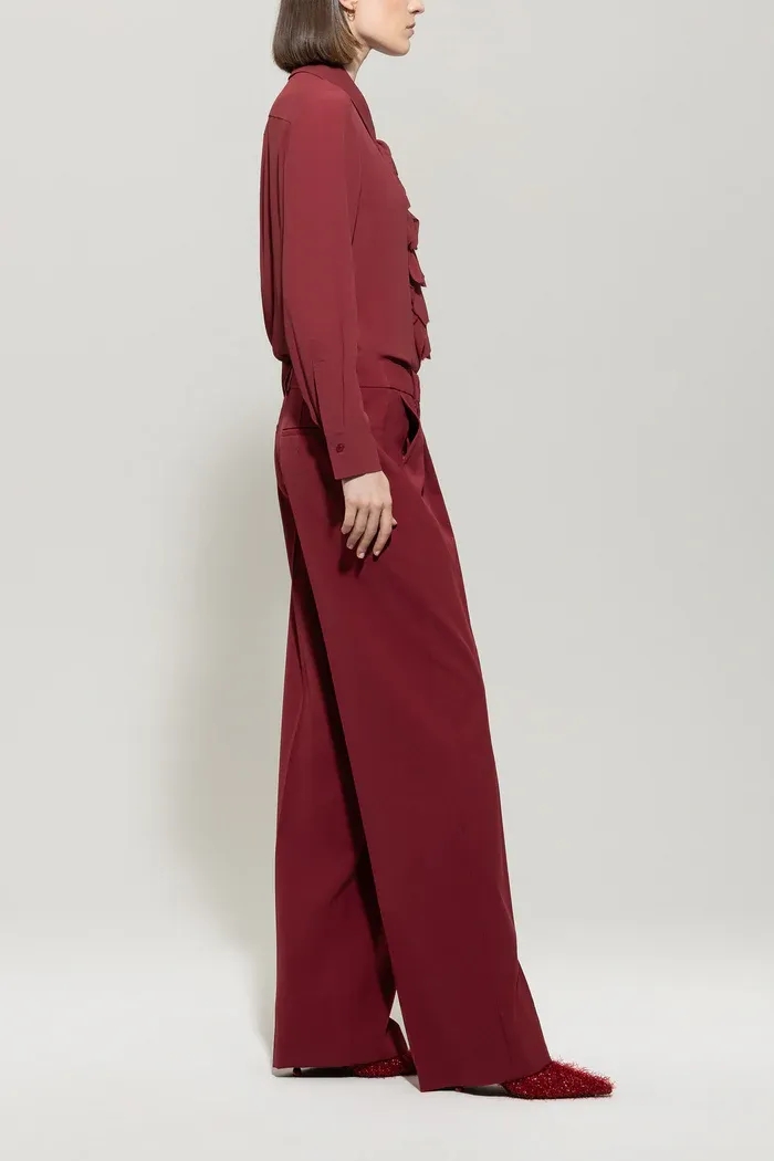 Блузка с рюшами из смесового шелка Luisa Cerano | Фото 3