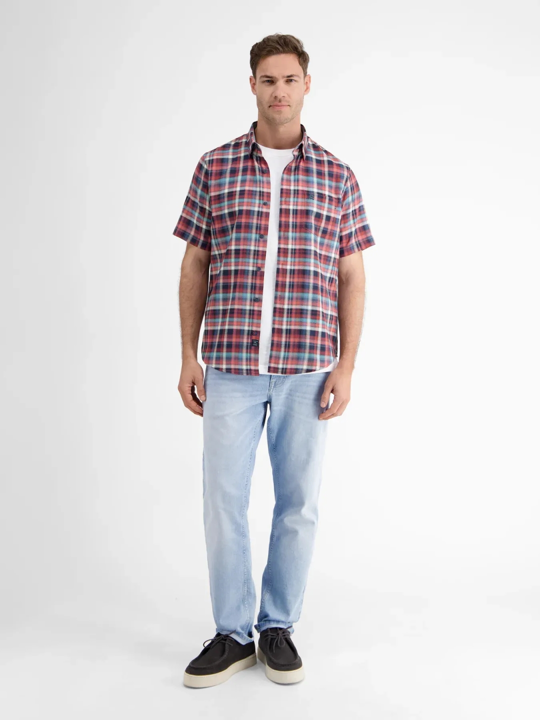 Мужская рубашка в клетку Lerros | Фото 5