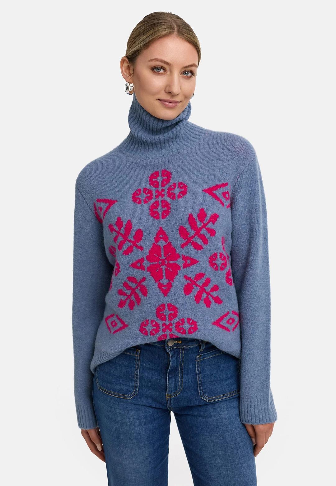 Женский свитер с узором CAT NOIR | Фото 2