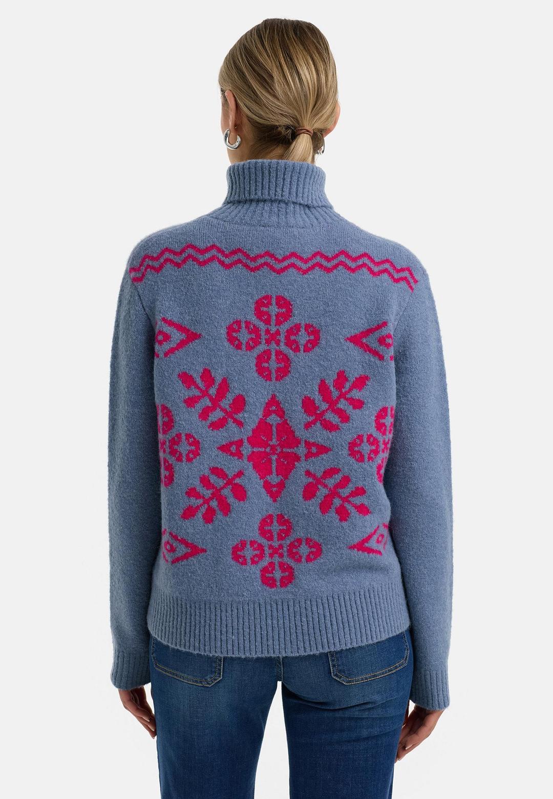 Женский свитер с узором CAT NOIR | Фото 3