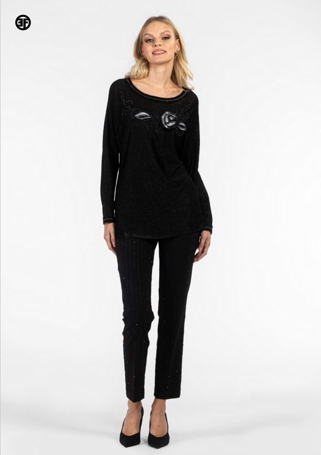 Женские брюки с пайетками Elisa Fanti | Фото 2