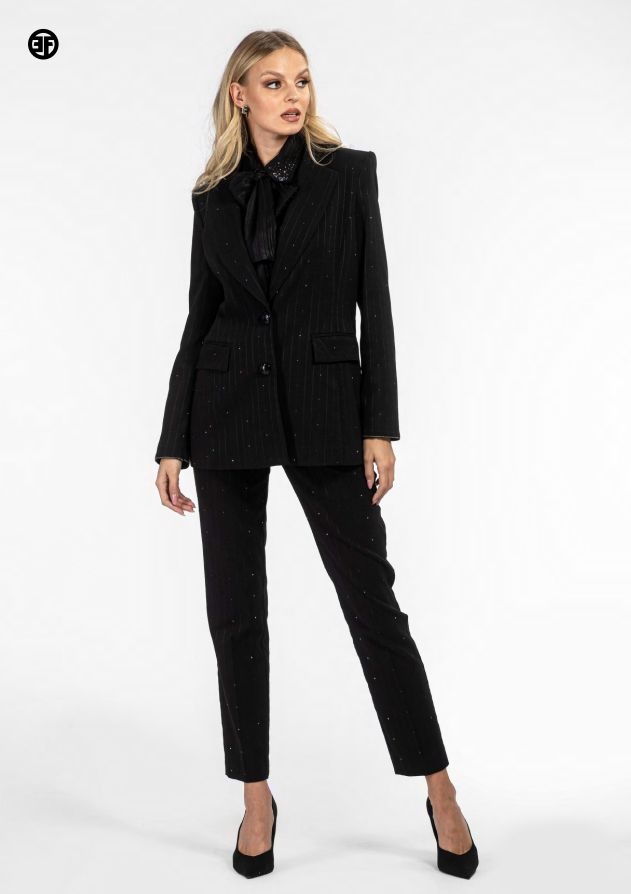 Женские брюки с пайетками Elisa Fanti | Фото 3