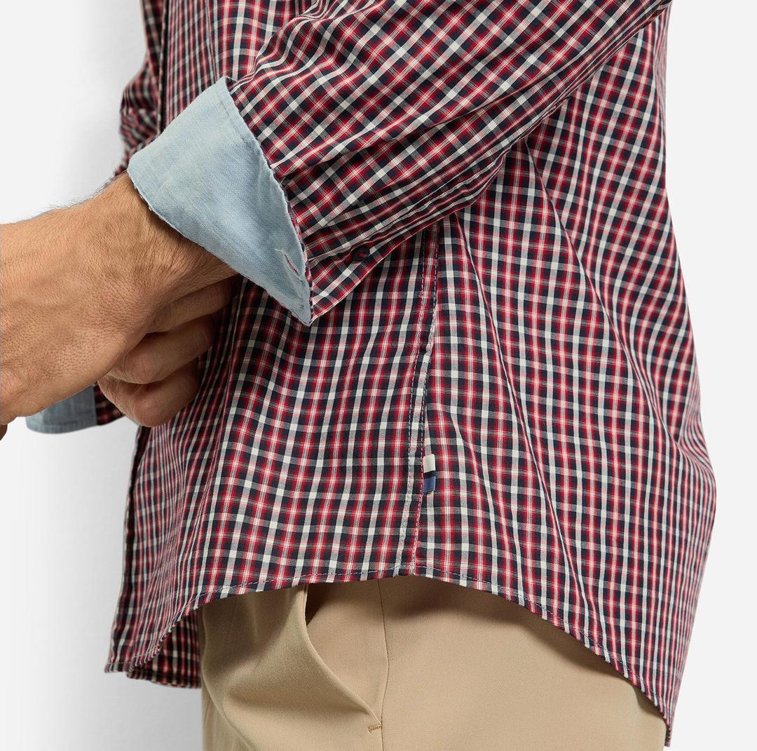 Мужская рубашка в клетку Olymp Casual | Фото 4