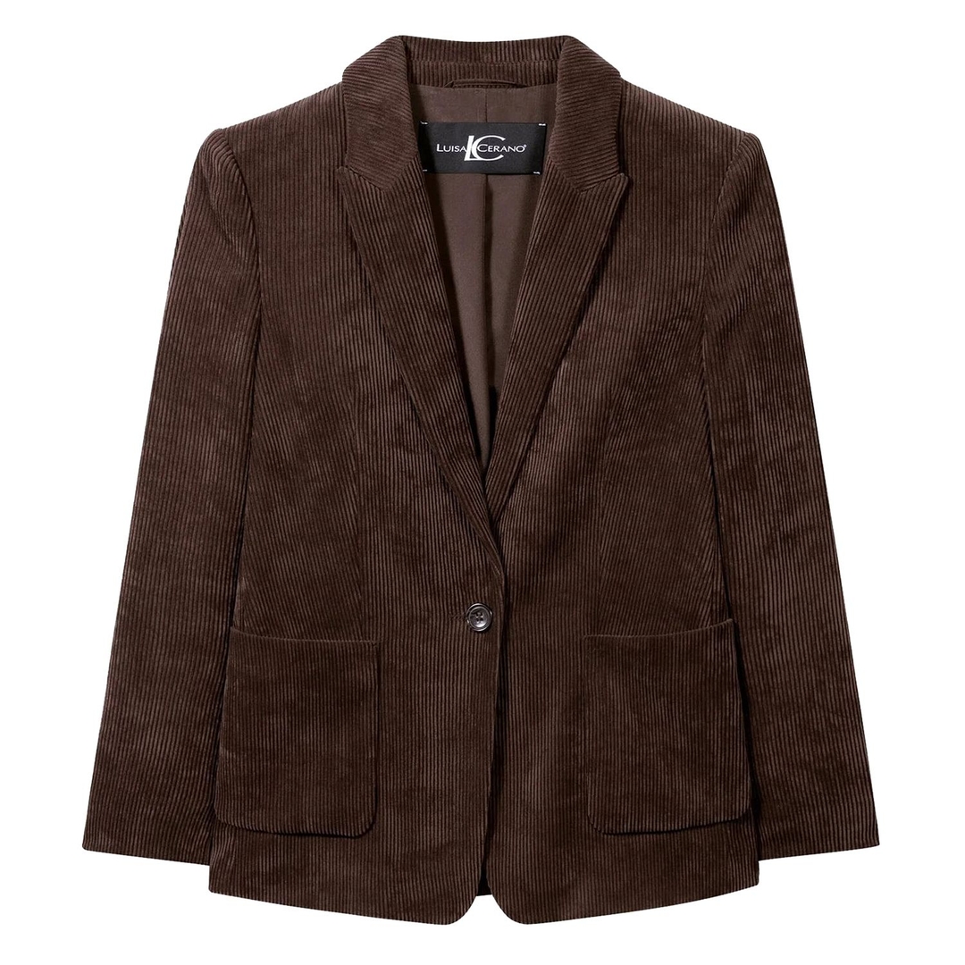 Женский вельветовый пиджак Luisa Cerano | Фото 1