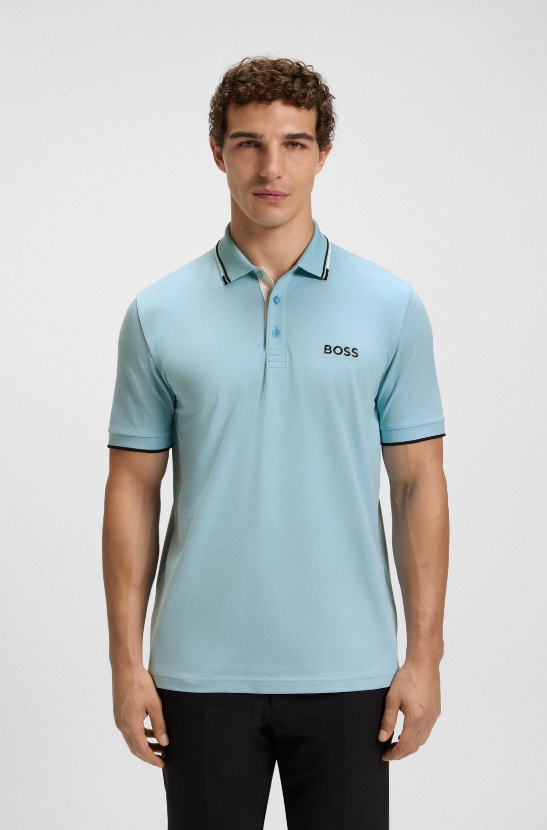 Мужское поло c короткими рукавами BOSS Green | Фото 2