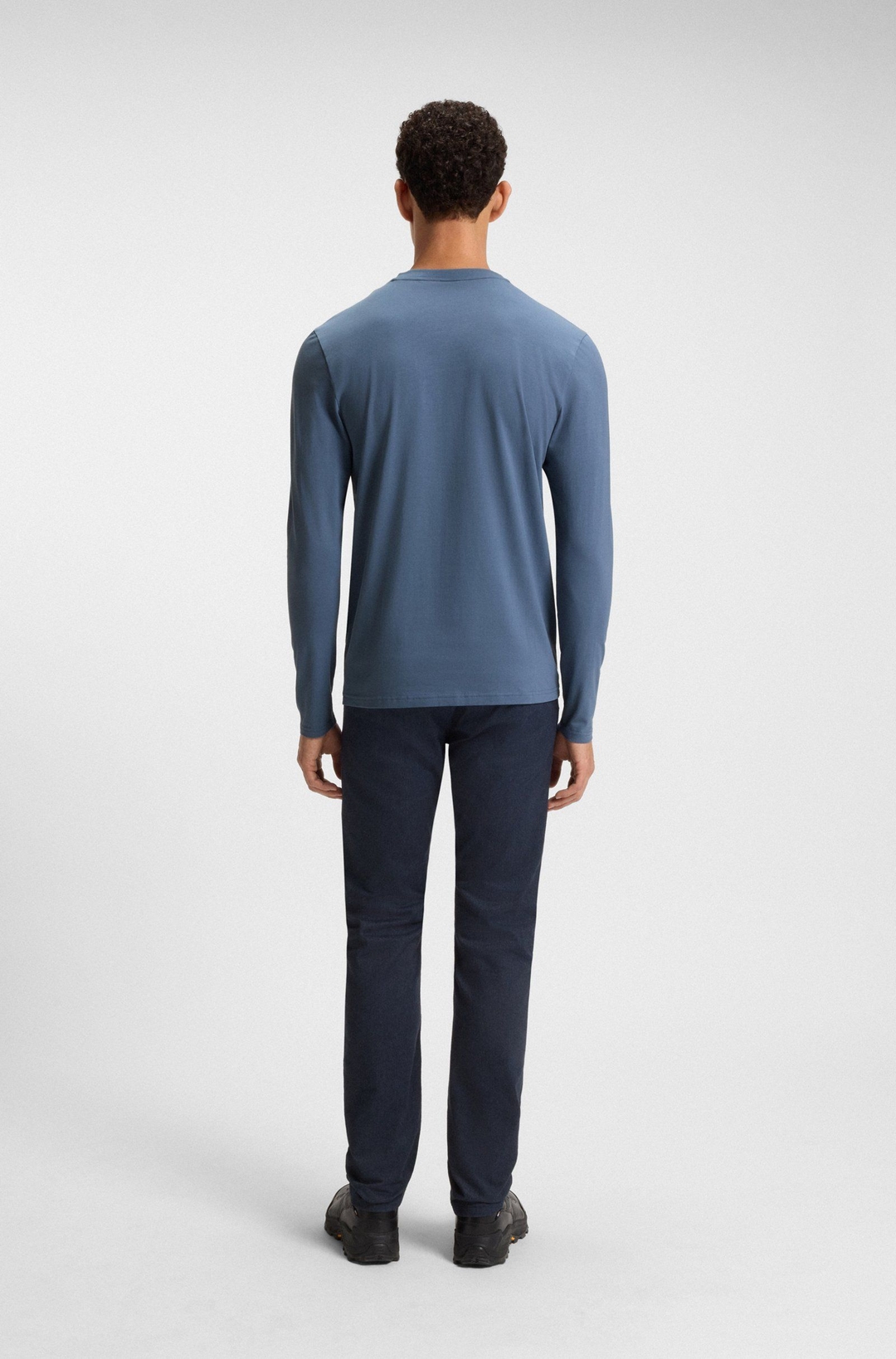 Мужской лонгслив из эластичного хлопка BOSS Orange | Фото 5