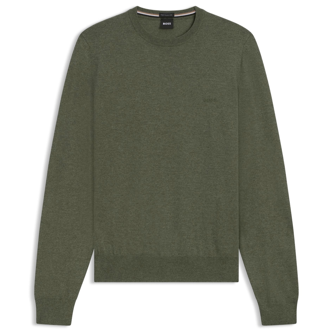 Мужской джемпер из шерсти BOSS Black | Фото 1