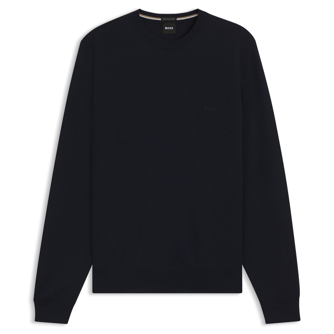 Мужской классический джемпер из шерсти BOSS Black | Фото 1