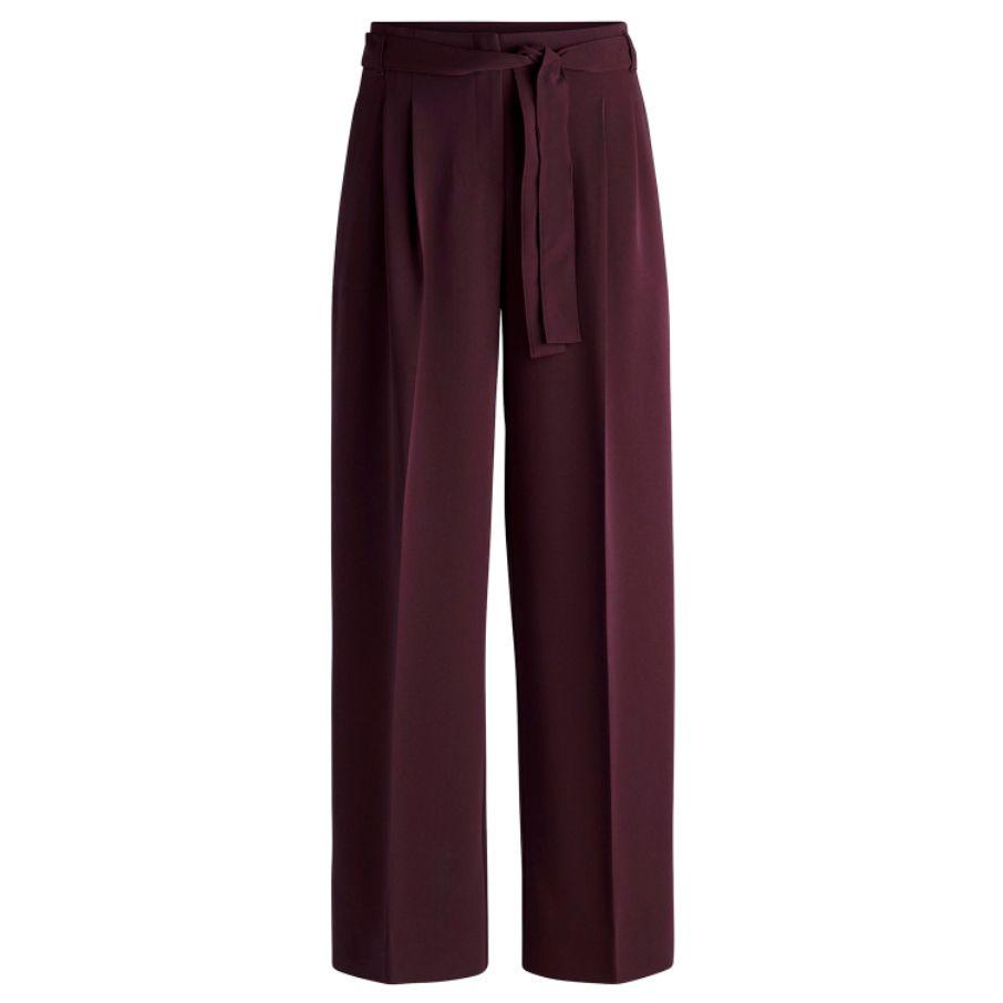 Женские брюки из немнущегося японского крепа BOSS | Фото 1