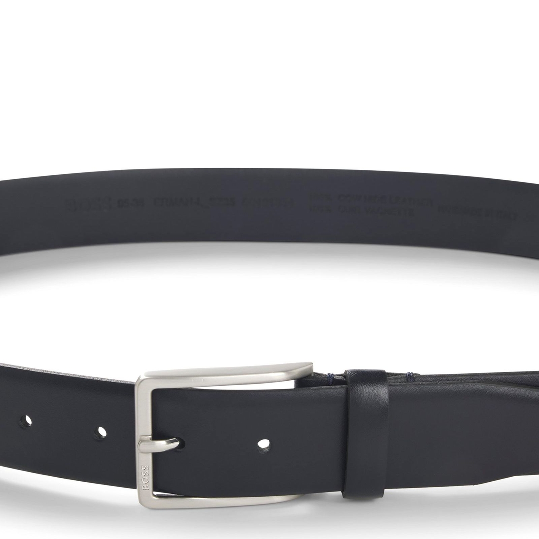 Мужской кожаный ремень BOSS Black | Фото 2
