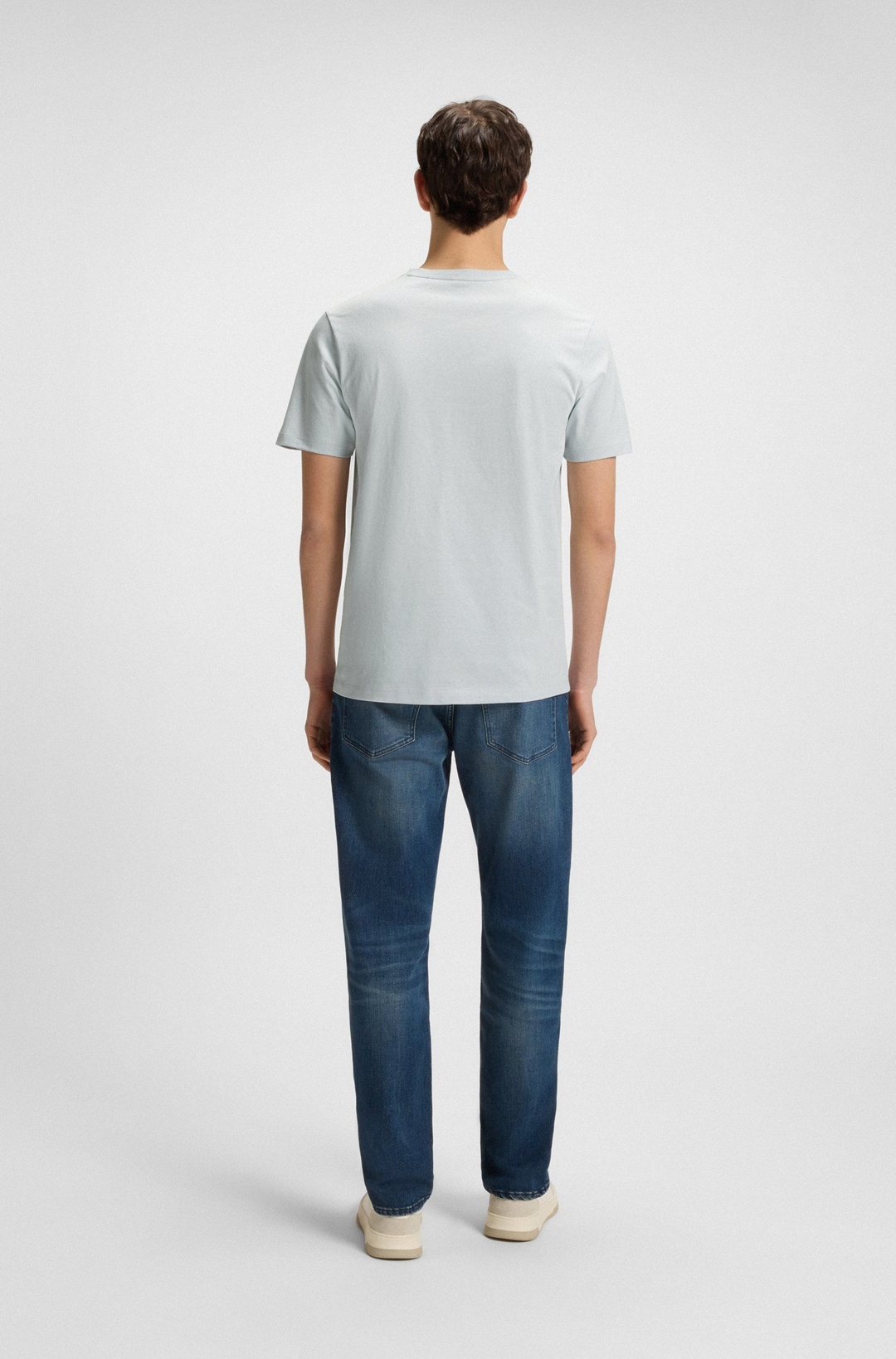 Мужская футболка меланж BOSS Orange | Фото 4