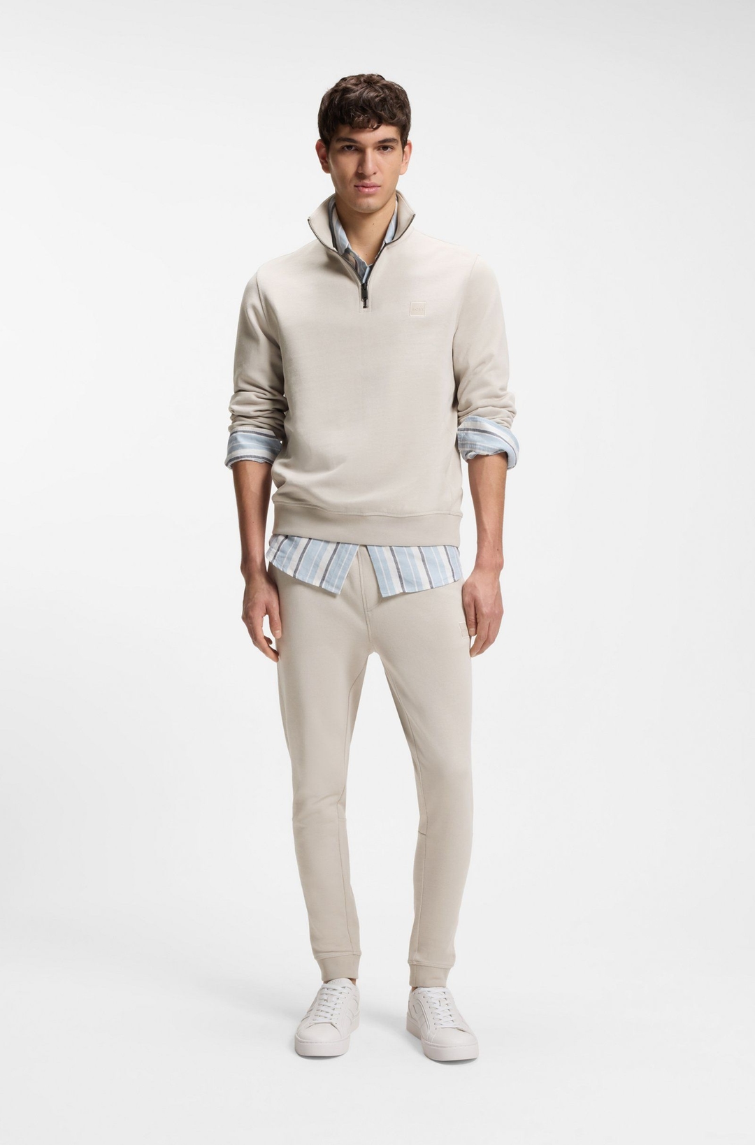 Мужские джогеры из хлопка BOSS Orange | Фото 5