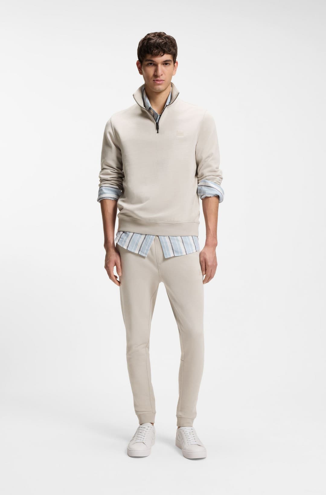 Мужские джогеры из хлопка BOSS Orange | Фото 5