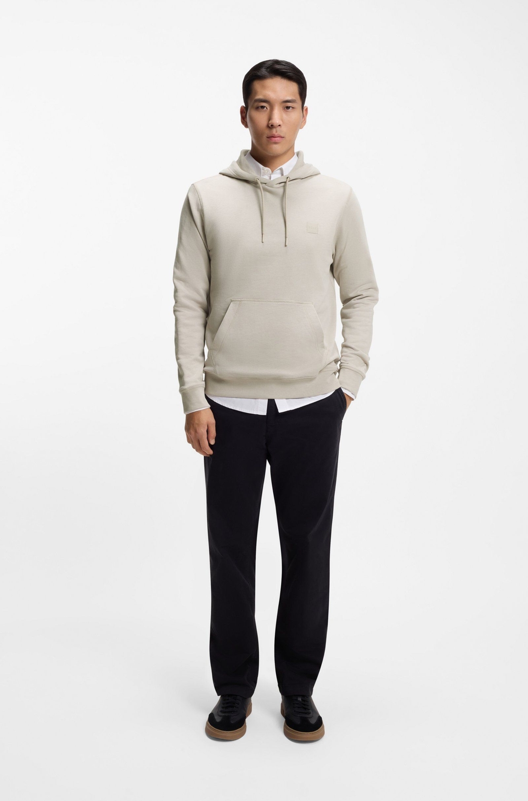 Мужское худи из хлопка BOSS Orange | Фото 4