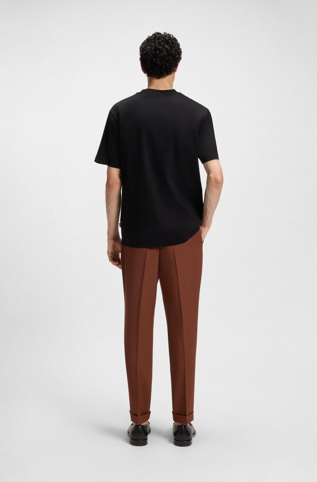 Мужская футболка из мерсеризованного хлопка BOSS Black | Фото 4