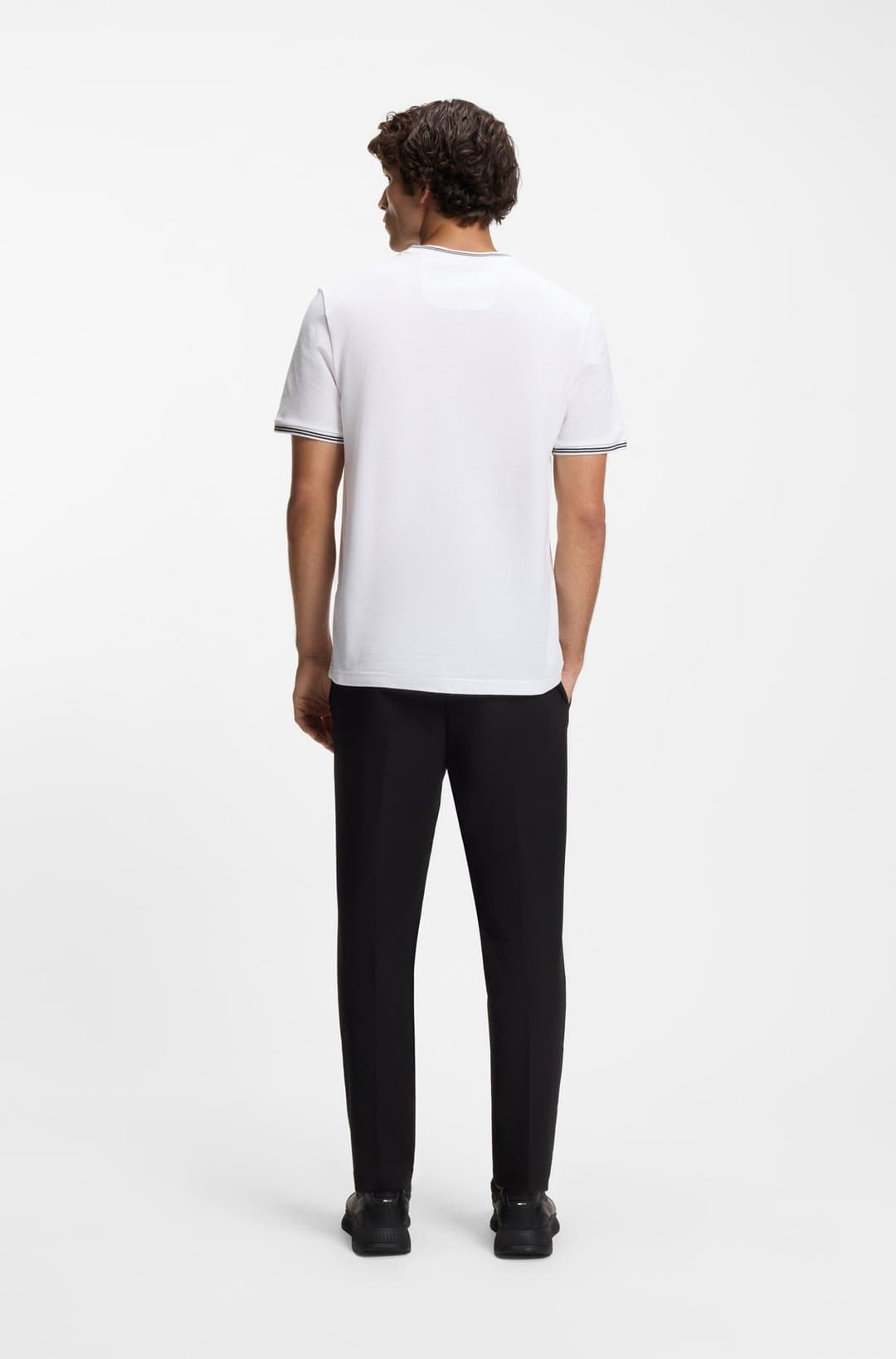 Мужская футболка из эластичного хлопка BOSS Green | Фото 5