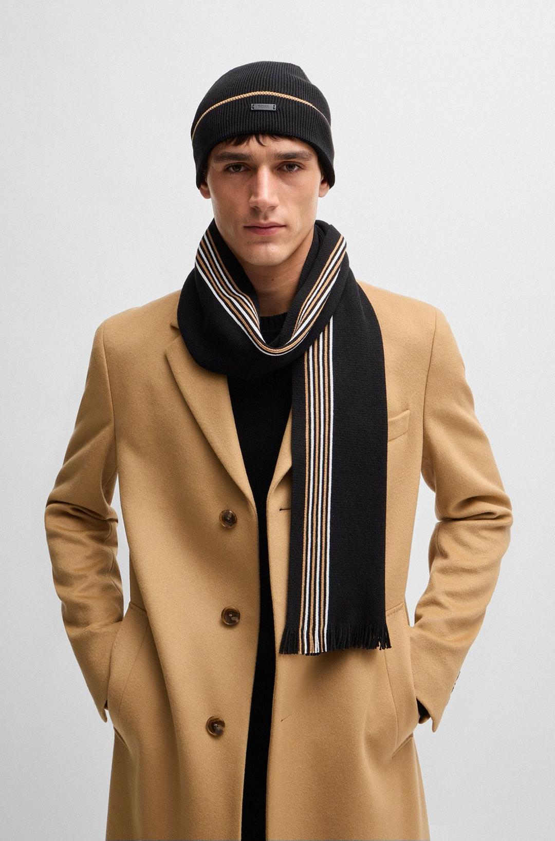 Мужской комплект из шапки и шарфа BOSS | Фото 2