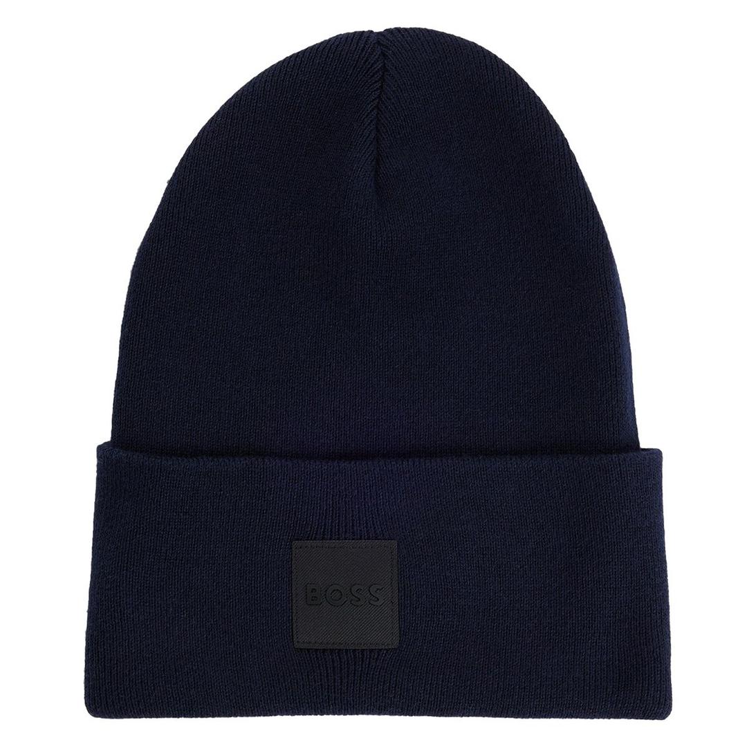 Мужская шапка-бини из хлопка BOSS | Фото 1