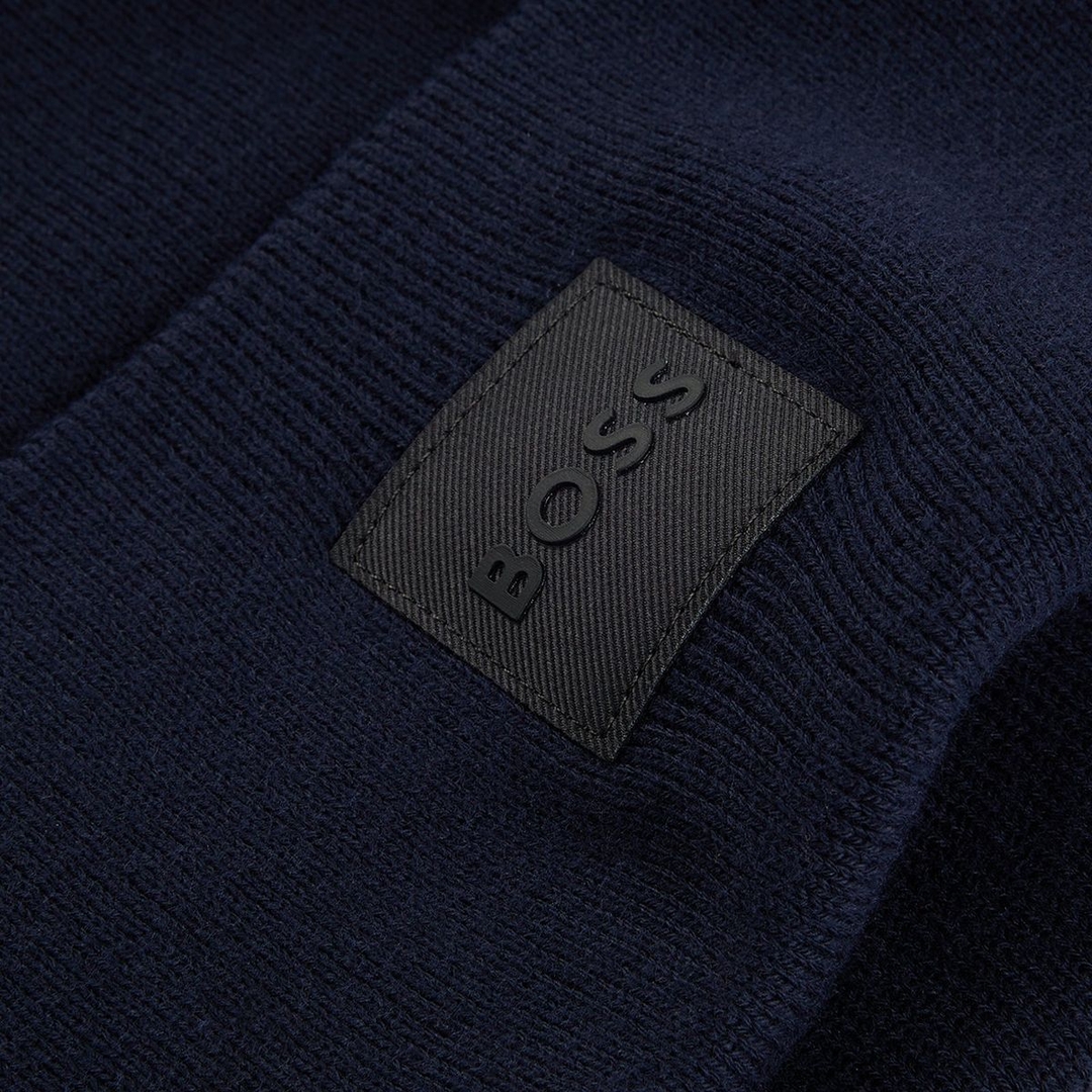 Мужская шапка-бини из хлопка BOSS | Фото 3