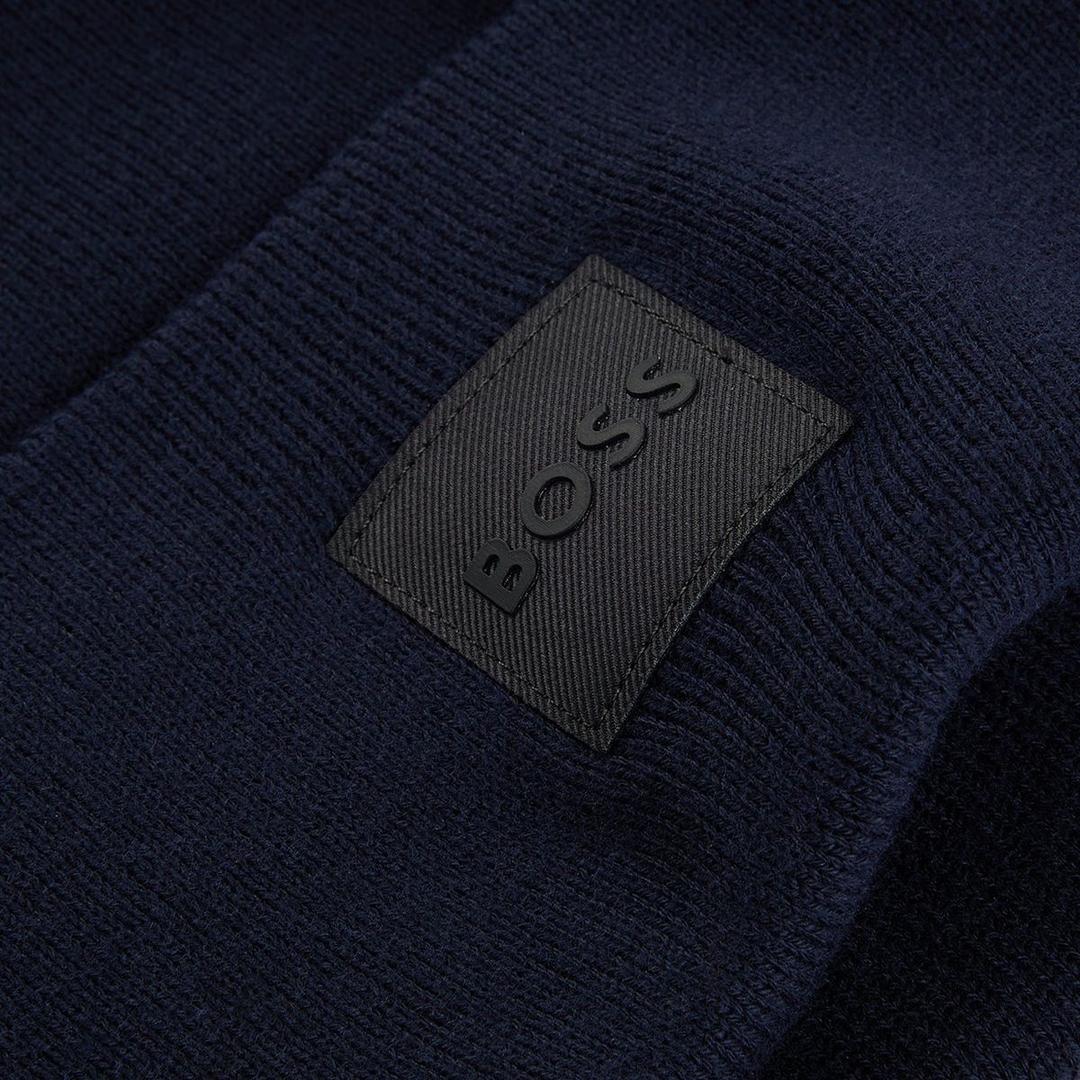 Мужская шапка-бини из хлопка BOSS | Фото 3