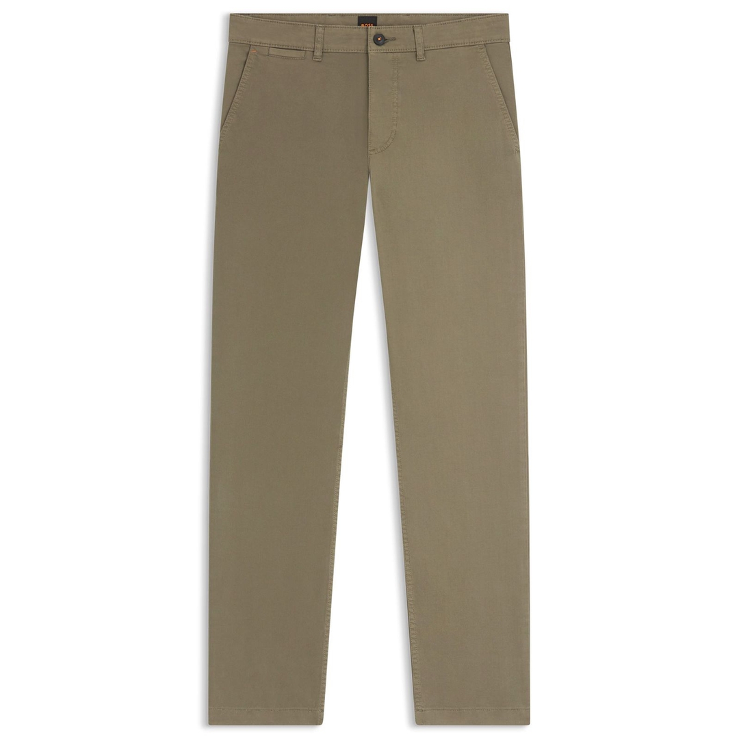 Мужские хлопковые брюки прямого кроя BOSS Orange | Фото 1