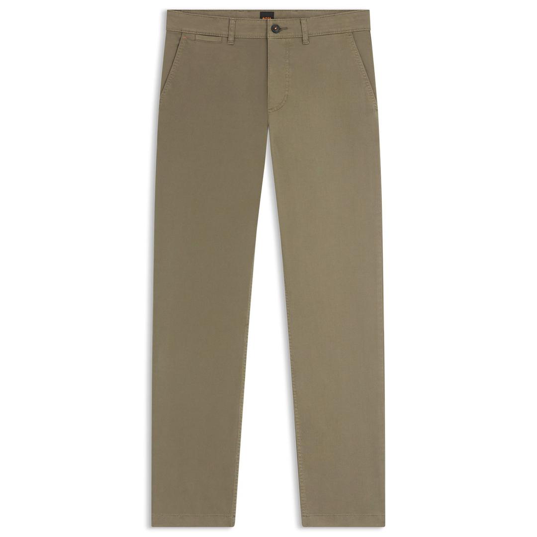 Мужские хлопковые брюки прямого кроя BOSS Orange | Фото 1