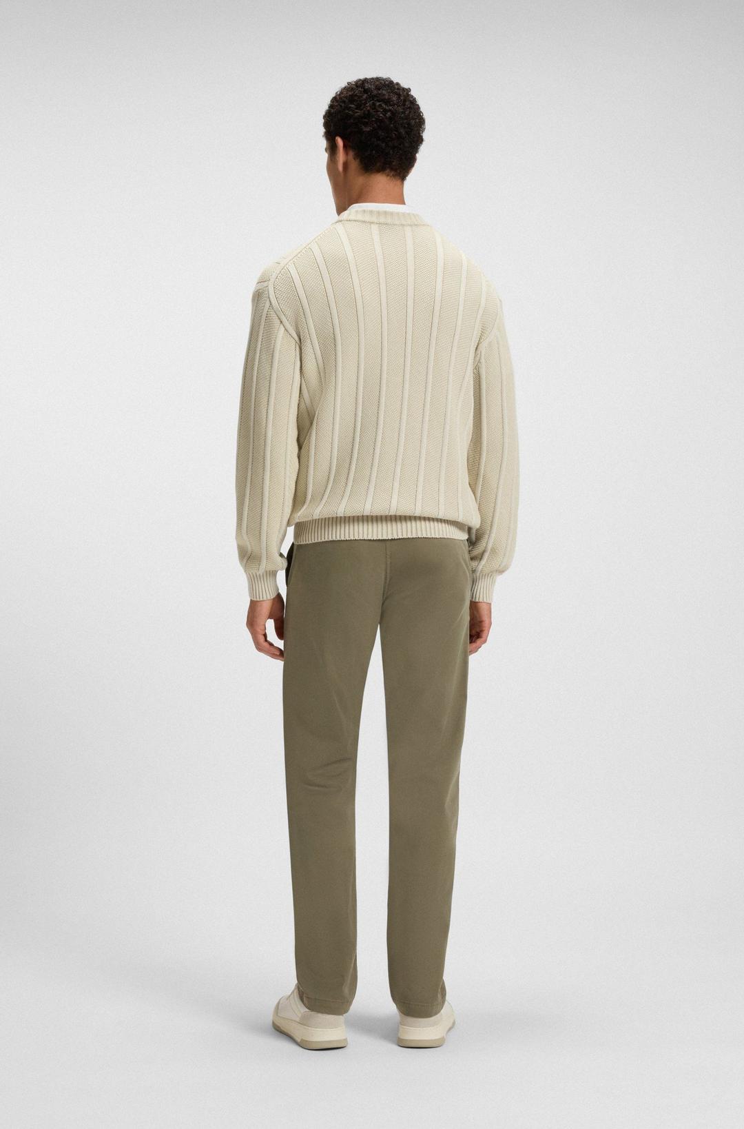 Мужские хлопковые брюки прямого кроя BOSS Orange | Фото 6