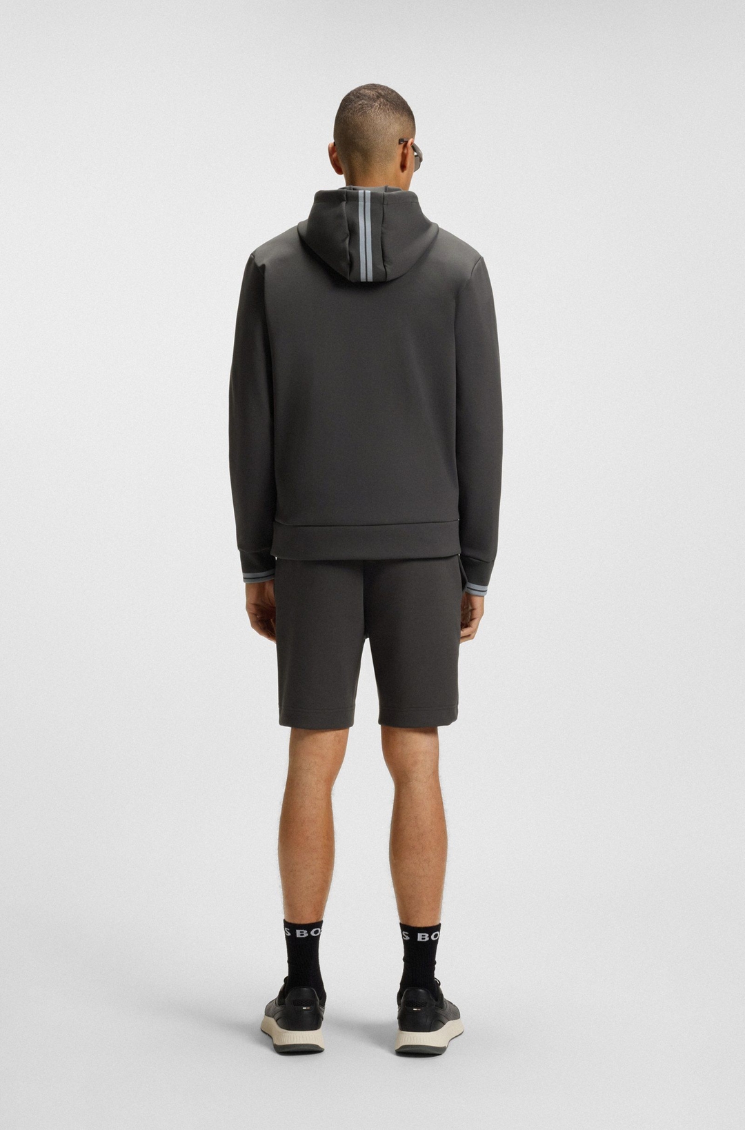 Мужская спортивная толстовка из эластичного хлопка BOSS Green | Фото 3