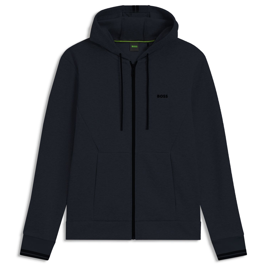 Мужская спортивная толстовка из эластичного хлопка BOSS Green | Фото 1