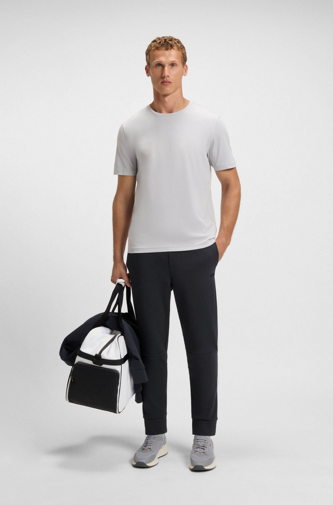 Мужские спортивные джоггеры из эластичного хлопка BOSS Green | Фото 5