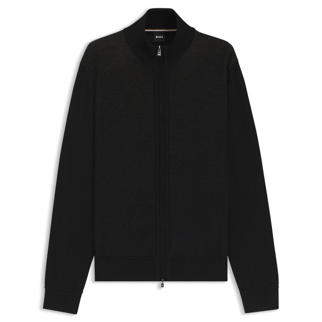 Мужской жакет из шерсти и хлопка BOSS Black | Фото 1