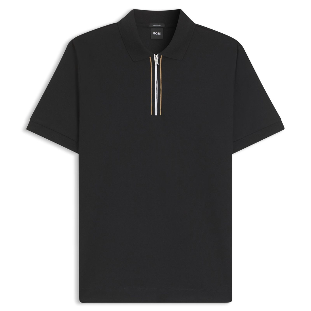 Мужское поло из мерсеризованного хлопка BOSS Black | Фото 1