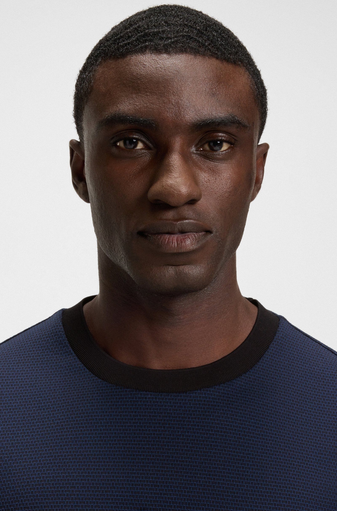 Мужская футболка из структурированного хлопка BOSS Black | Фото 3