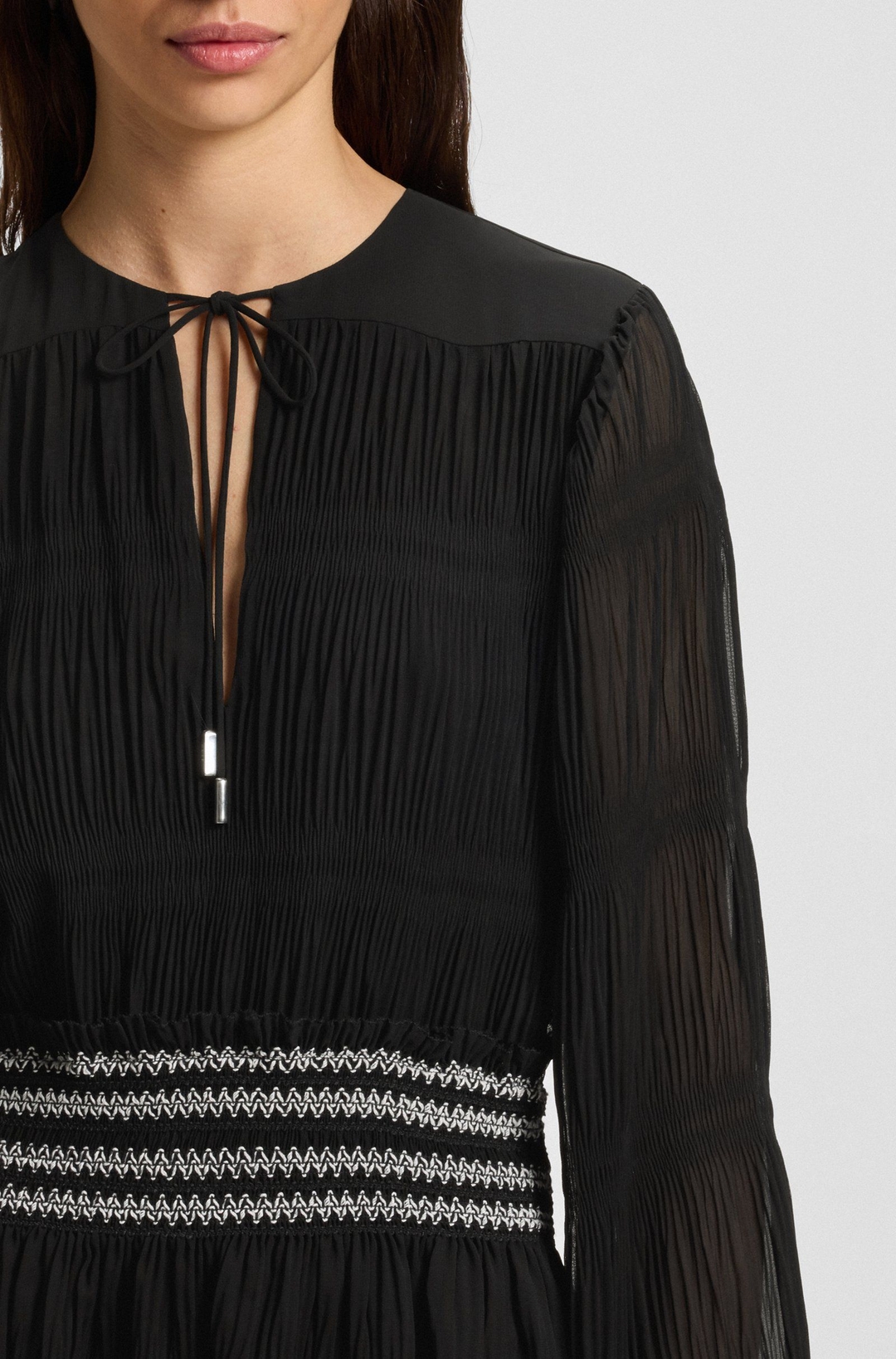 Женские шифоновое платье BOSS | Фото 5