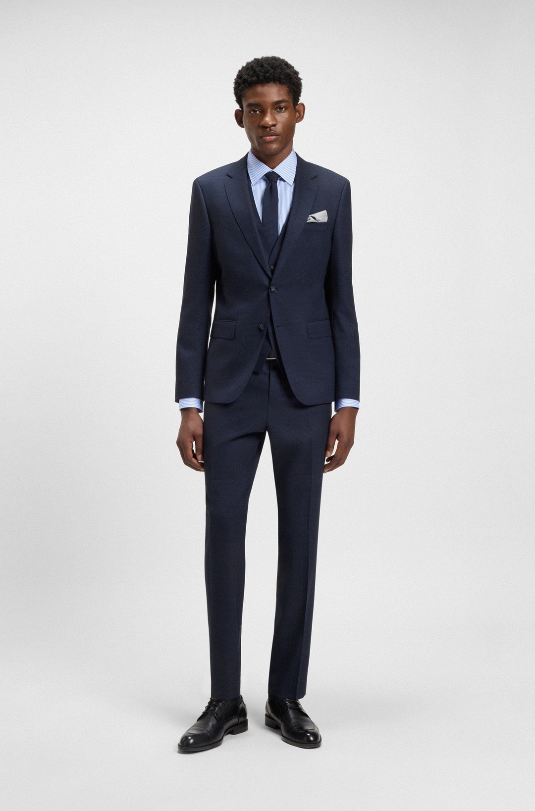 Мужская сорочка в полоску BOSS Black | Фото 5