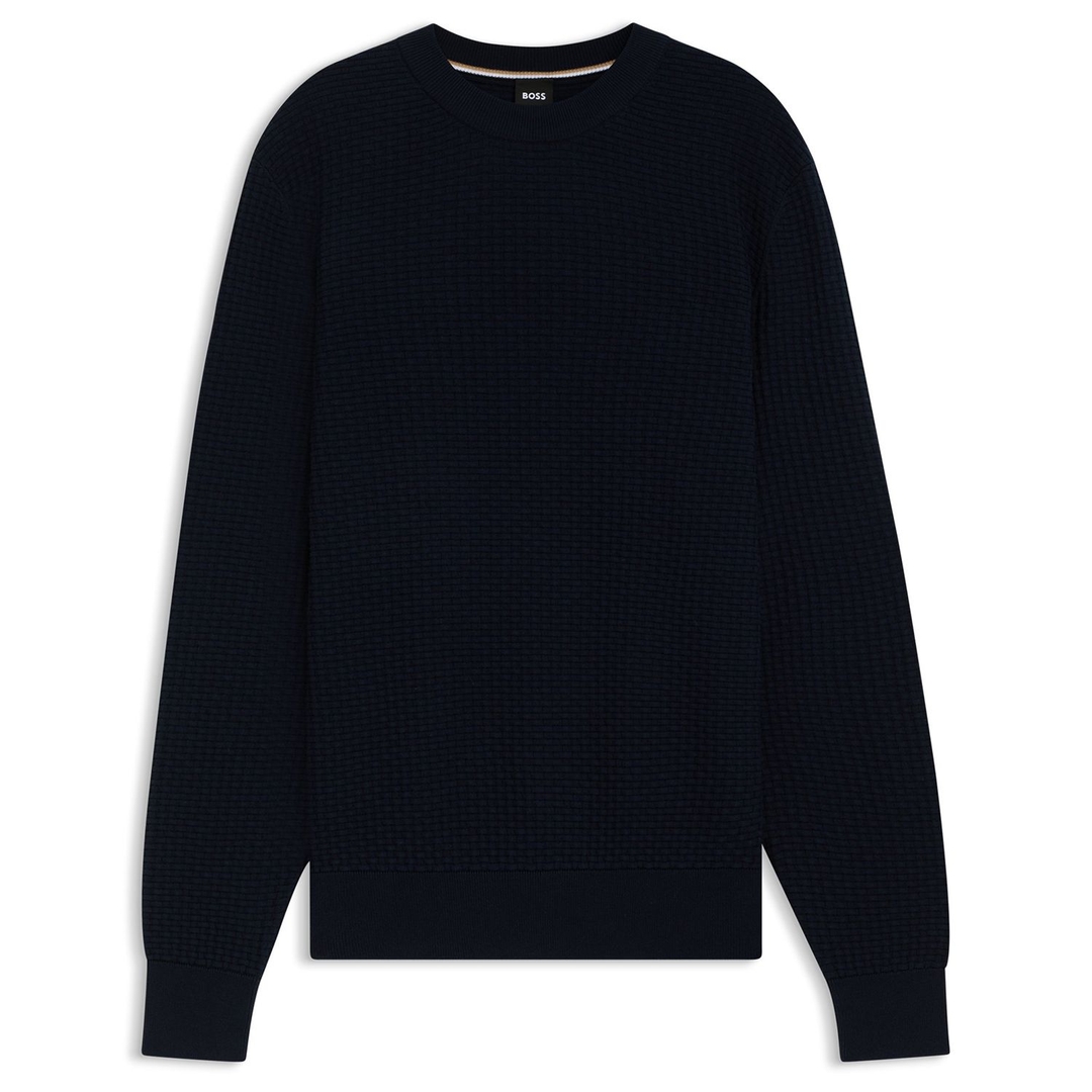Мужской хлопковый джемпер BOSS Black | Фото 1