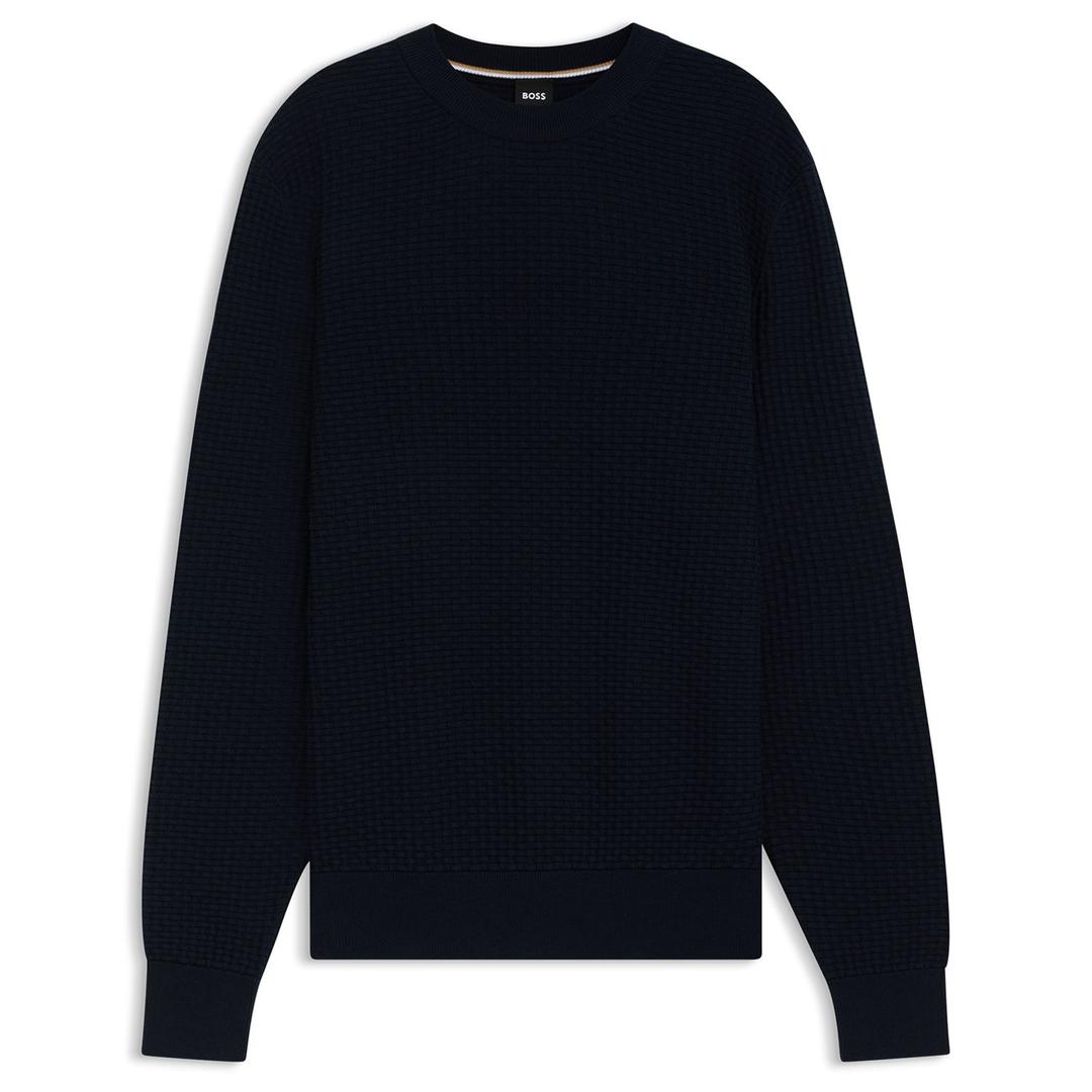 Мужской хлопковый джемпер BOSS Black | Фото 1