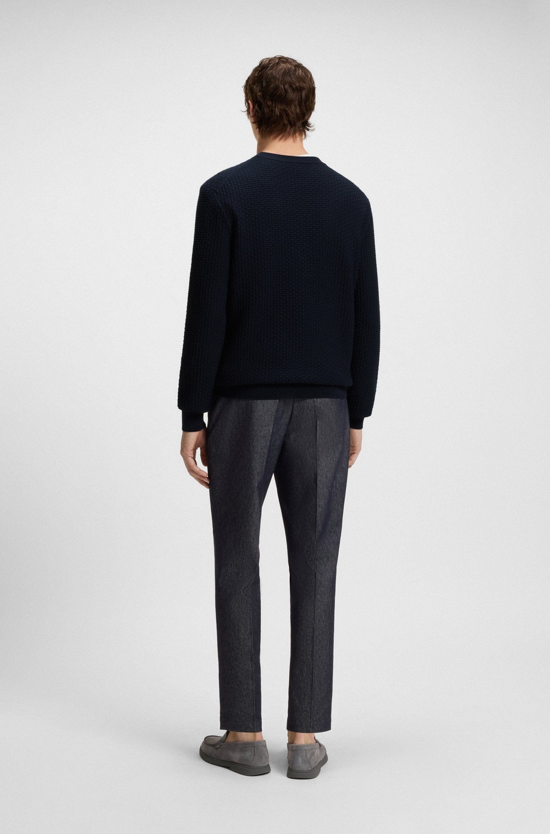 Мужской хлопковый джемпер BOSS Black | Фото 4