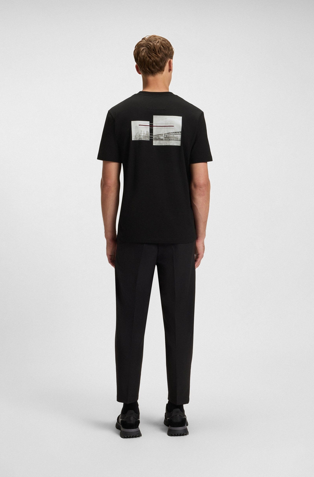 Мужская футболка из эластичного хлопка BOSS Green | Фото 5