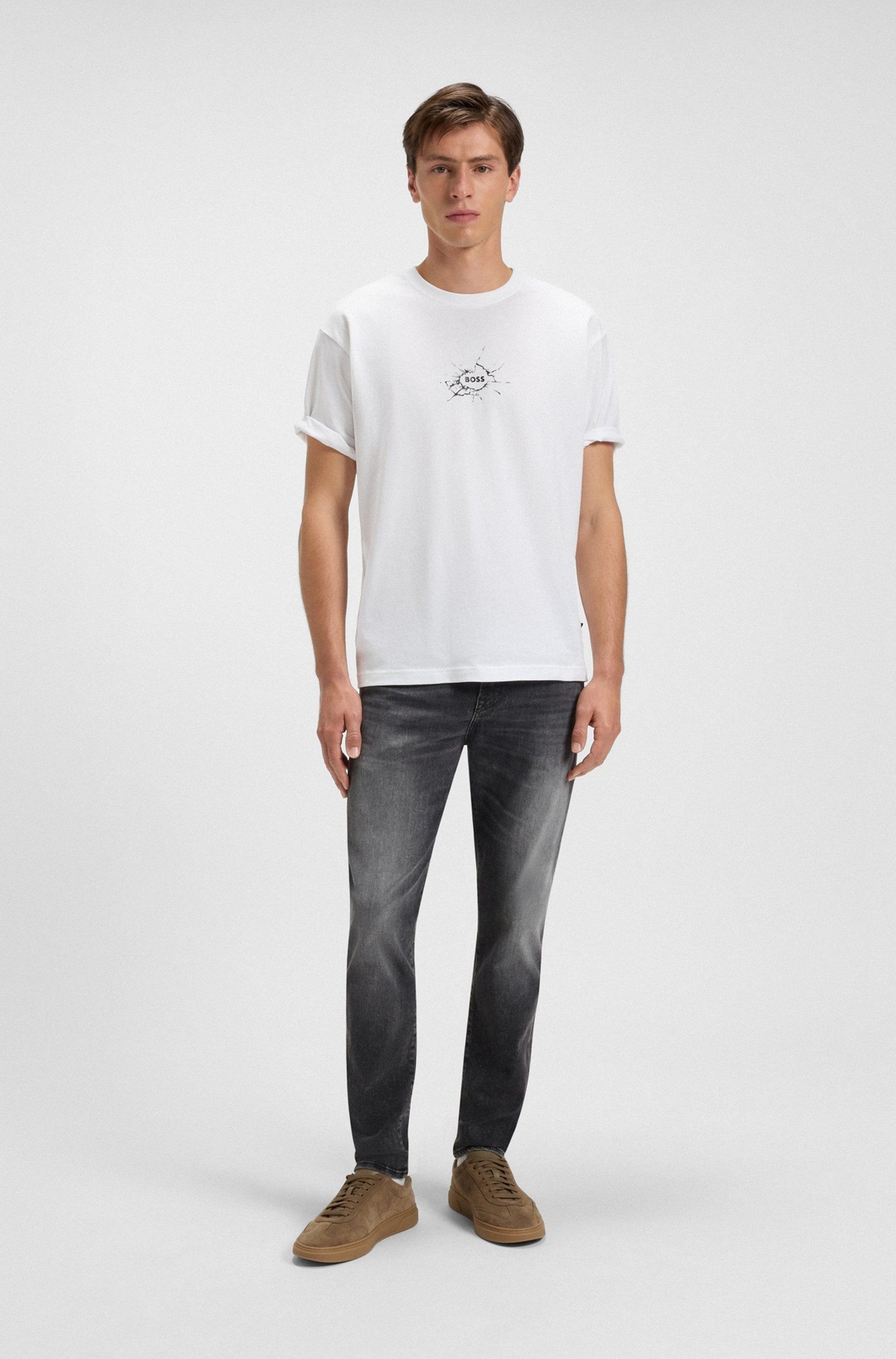 Мужская футболка из хлопка BOSS Orange | Фото 3