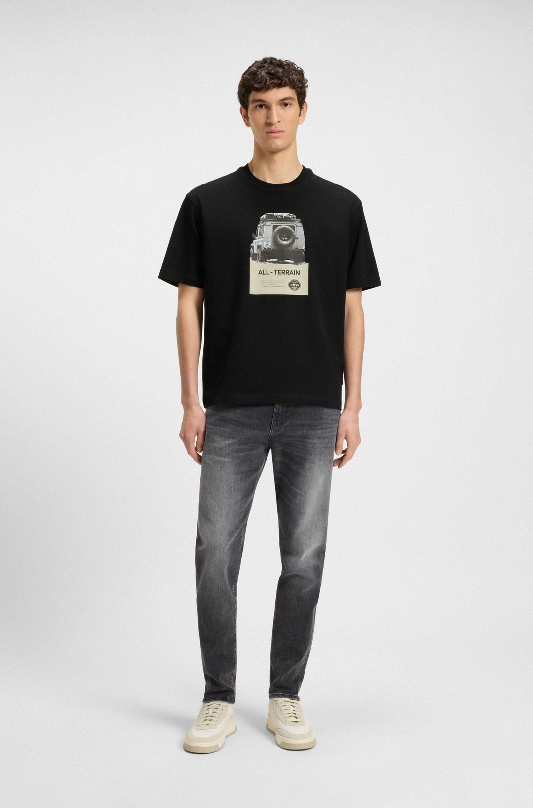 Мужская футболка с принтом BOSS Orange | Фото 4