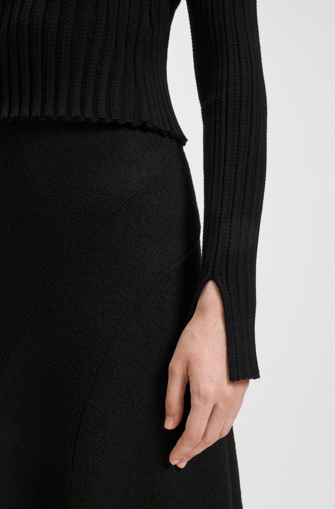 Юбка А-силуэта из шерсти BOSS | Фото 5